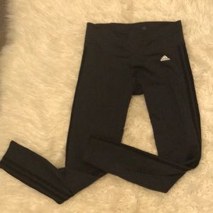 Black/grey Adidas leggings L, gently used